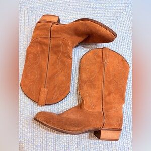Vintage Acme Suede Leather Cowgirl Boots 10M